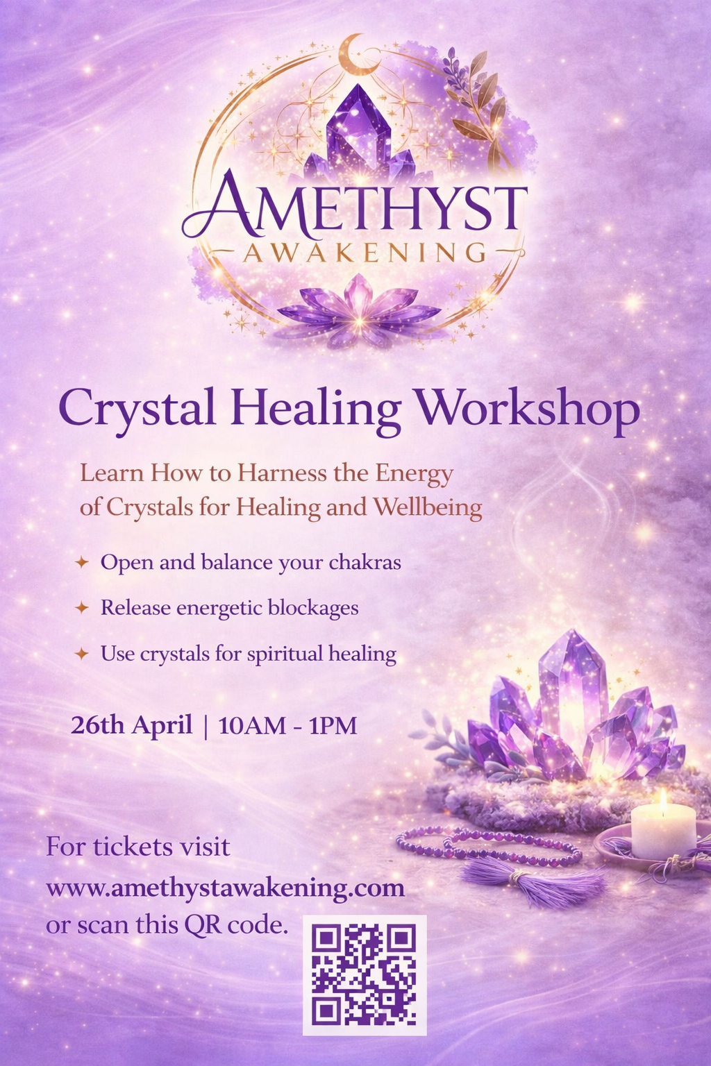 Crystal Healing Workshop at The Yard, Nantwich - 26th April 2026