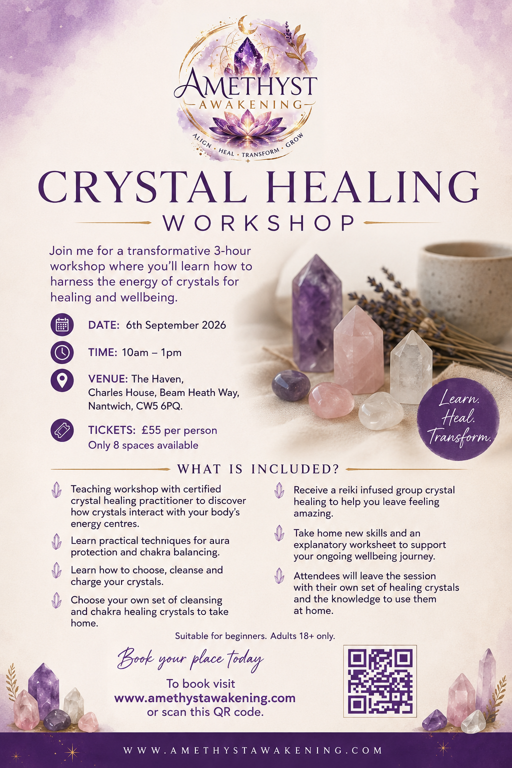 Crystal Healing Workshop - 6th September 2026
